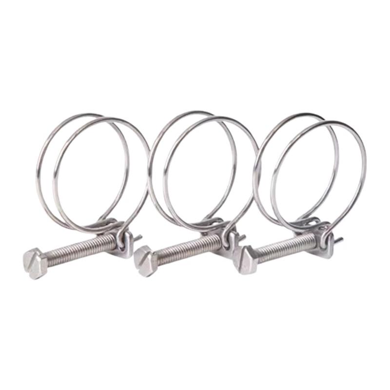 Kunpai Stainless Steel Double Wire Hose Clamp