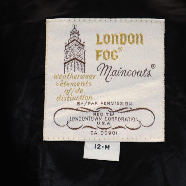 LONDON FOG 80s vintage trench coat 12 gray Liner included, big size Women Used