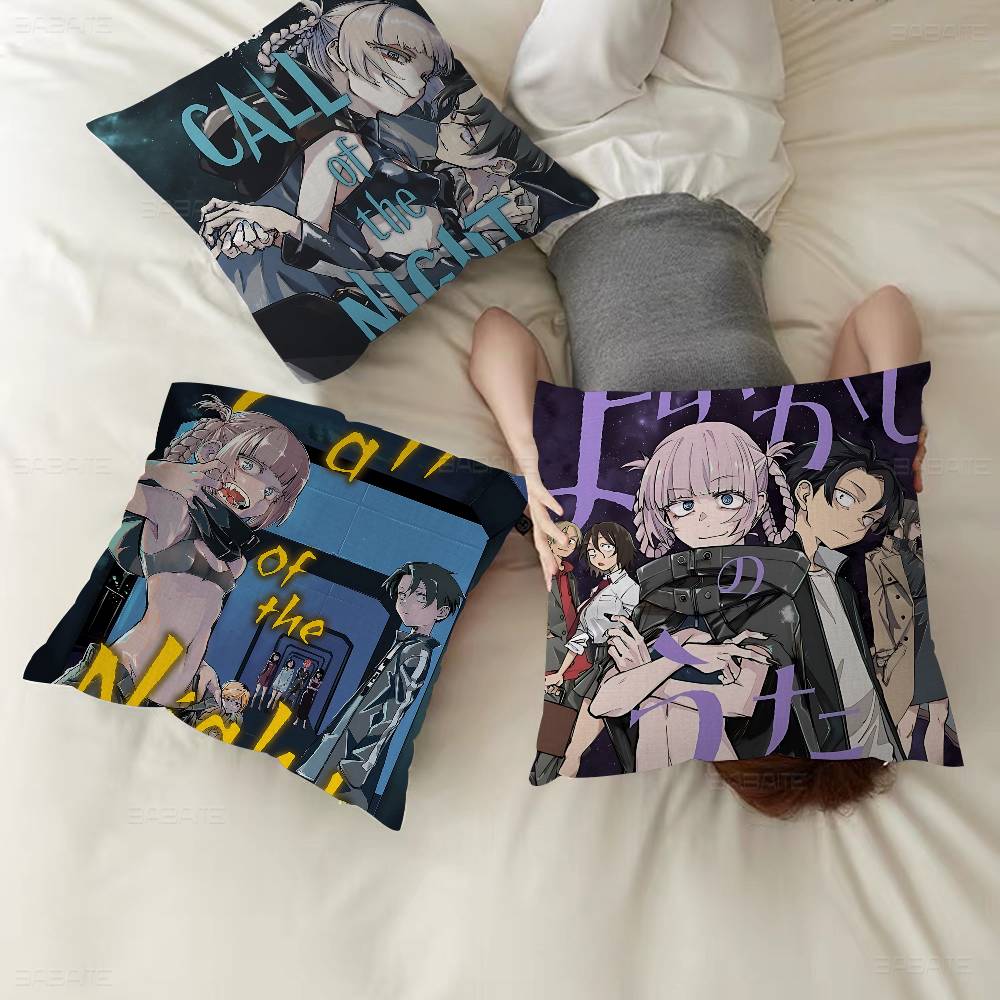 Japanese C-Call Of The N-Night Anime Pillow Cover Sofa Cushion Cover Home Room Decoration Children Gift