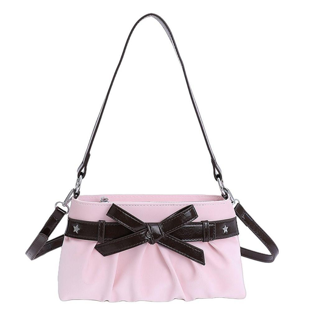 

Sweet Bow Shoulder Bag French Armpit Bag All-match Underarm Bag Work