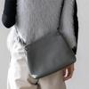 VITAFELICE Genuine Cowhide Leather Square Shoulder Bag for Women, Sib-80034n (Dark Gray)