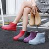 Ladies' Outdoor Fashionable Solid Color Short Tube Anti Slip Rain Shoes