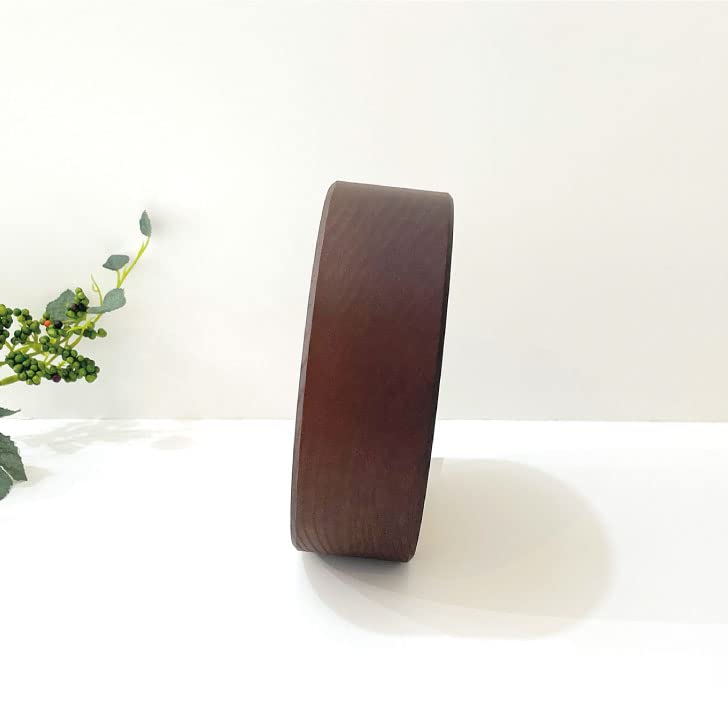 KATOMOKU Dual Use Clock 5 Brown Hanging Radio Clock Continuous Second Hand Diameter 15cm km-112BRRC
