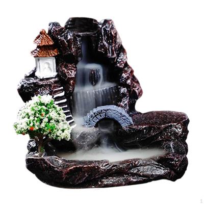 Wasserfall-Räuchergefäß, Rückflusskegel für Meditation