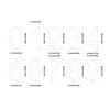 Modern Acrylic House Number Plate Door Label Number Plate Sign with Screw Modern Numbers Address Sign Easy Installation