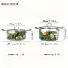 KEMORELA 1 PIÈCE Casserole en Verre 2,5 L / 3,5 L Résistante à la Chaleur Casserole à Mijoter Poignées Doubles Casseroles avec Couvercle Ustensiles de Cuisine en Verre Borosilicaté