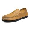 Fashion Men's Spring New Yello-brown Loafers Slip-on Casual Shoes Luxury Brand Men Light Business Shoes Men Soft Bottom Simple Shoes
