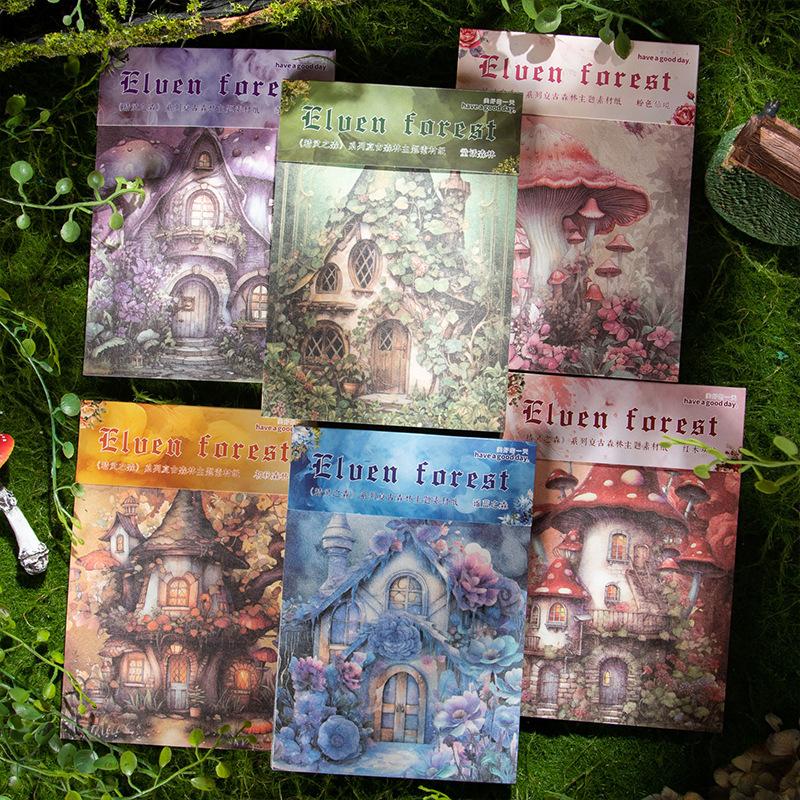 30 pcs/pack The Dream Fairy Castle theme Decorative paper for hand made DIY Diary Album Scrapbooking material Background paper