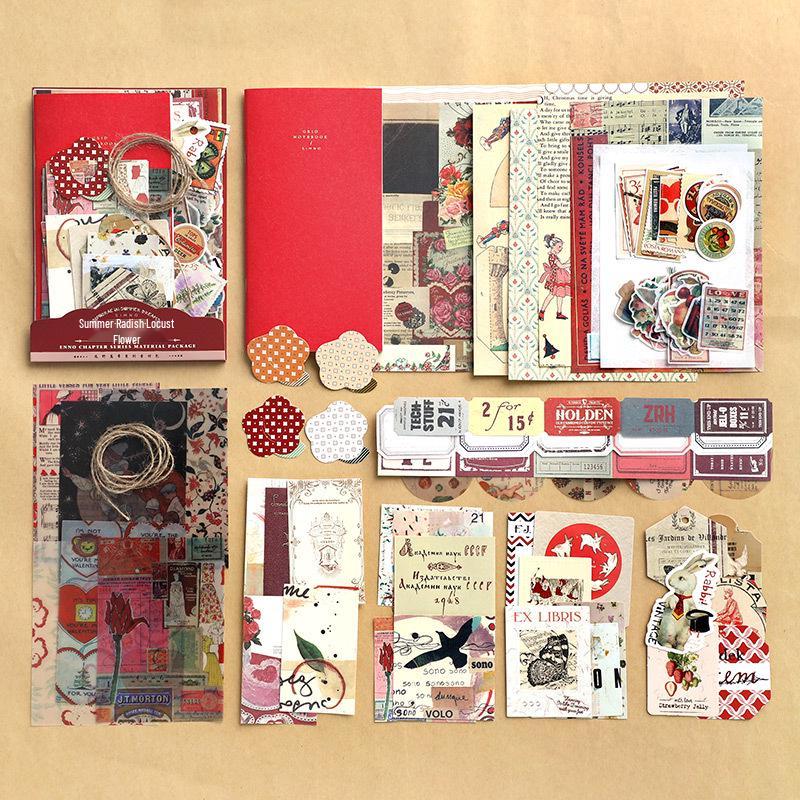 Xin Mo Retro Series Diary DIY Sticker Set - Four Styles