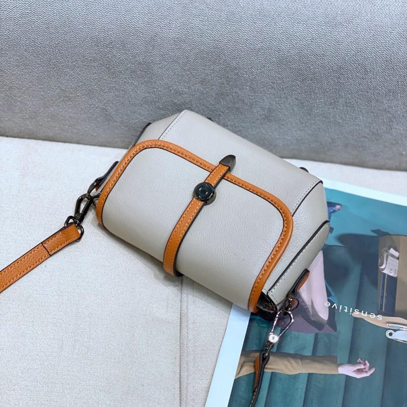 

Single-shoulder Leather Small Bag Women s Cross-shoulder Square Niche High-end Cowhide Mobile Phone 19202