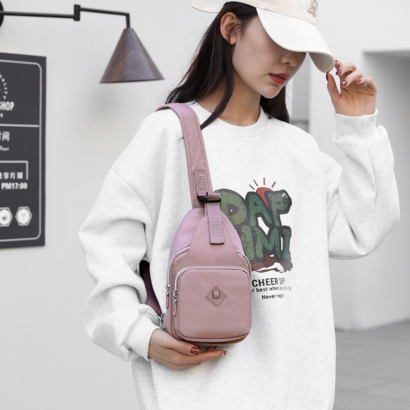 New fashion trend women's breast bag outdoor leisure mobile phone key messenger bag large capacity