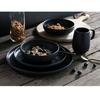 CreaTable Uno Black Dinnerware Set, 16 Pcs. (22978)