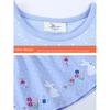Summer New Style Girls' Cartoon Embroidered Bunny Dress Baby Tank Dress Pure Cotton Knitted Casual Dress Polka Dot Korean Style