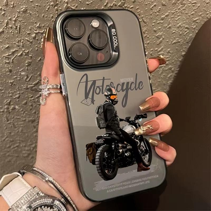 Phone Case For Xiaomi Mi 15 T Pro 14T 13T 12T Mi 17 Pro 15 14 13 12 11 Lite 5G Trend Cool Biker Motorcycle Hard Matte Cover