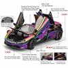 1:24 Pagani Huayra Dinastia 720s Miniature Sportscar Model Diecast Alloy Toys Doors Opened Sound Light Pull Back Vehice Boy Gift