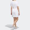 Adidas Neo A-Line Round Neck Short Sleeve Dress Women Dresses White EI4261