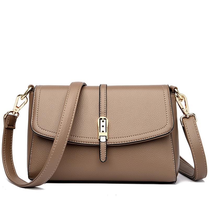 Bag Women 2025 New Fashion Small Square Bag Simple Casual Middle-aged Women Commuting Large Capacity Shoulder Messenger Bag