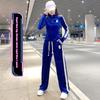 Square Dance Gold Velvet Suit Spring and Autumn New Team Gymnastics for Workout and Dance Clothes