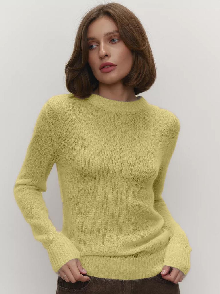 New Spring/Summer Lightweight Knit Cardigan for Women, Mesh View Basic Sweater, Colorful