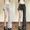 Womens High-Waisted Flared Leggings Casual Pants 2026 Lightweight Stretchy Slim Fit Petite