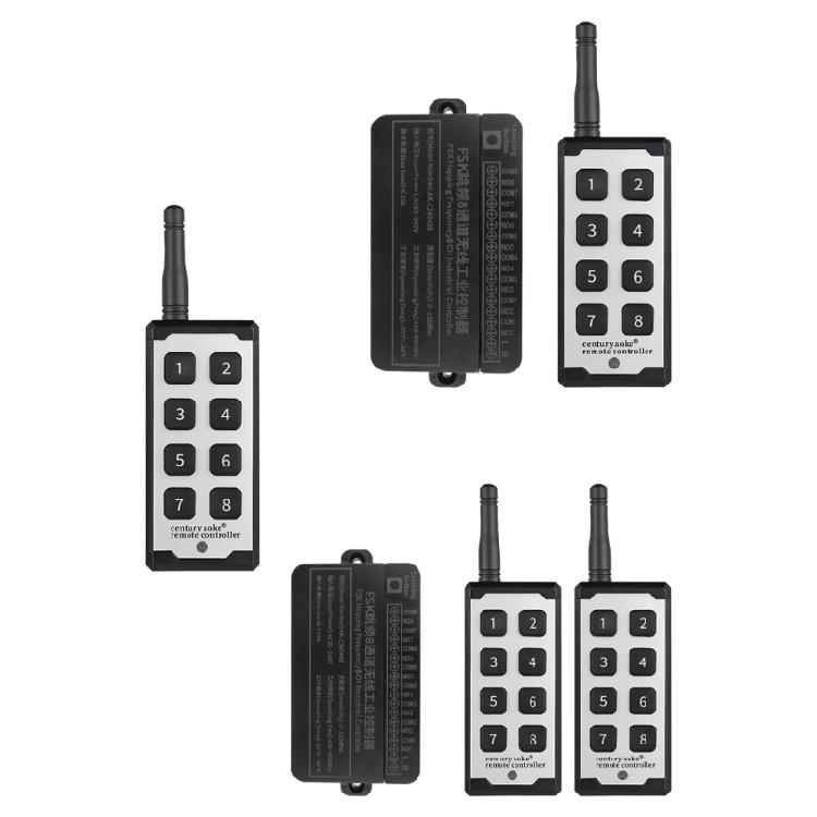8Way Wireless Remote Switches Remote Controller with Long Ranging for 12V-36V Motors,Fan, lamp, Roller Door
