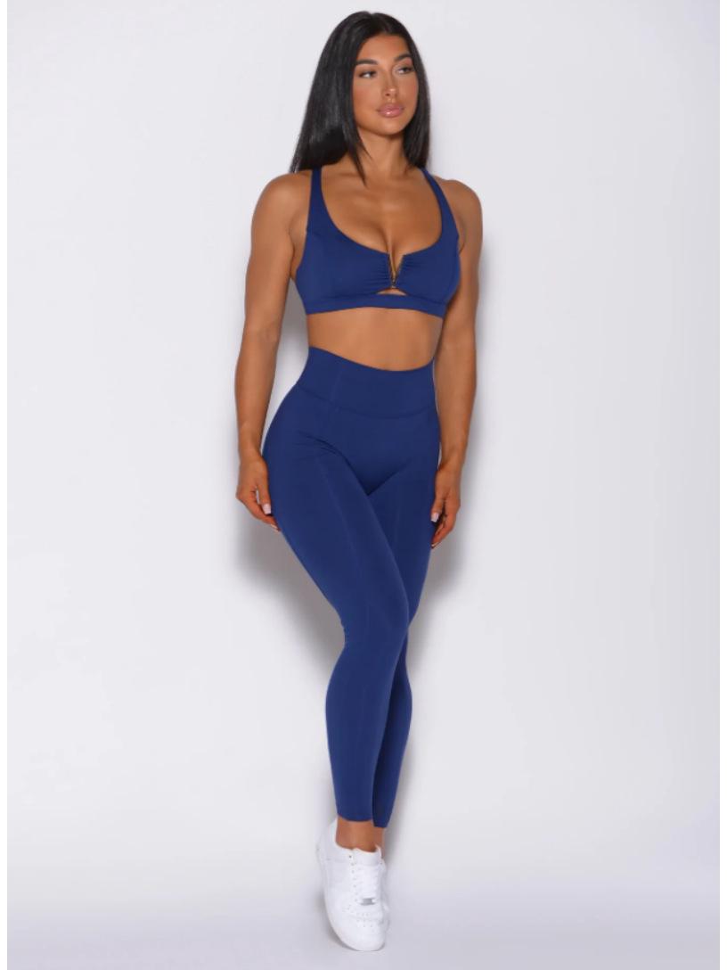 

Spring/Summer Shockproof Sports Top & High-Waist Yoga Leggings Set Medium