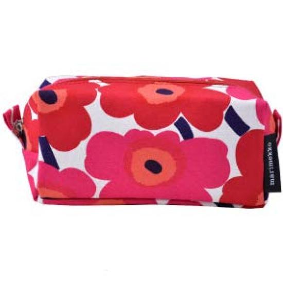 

Marimekko Tiise Cosmetic Pouch, 047196 001, Red, MINI.UNIKKO [Used]