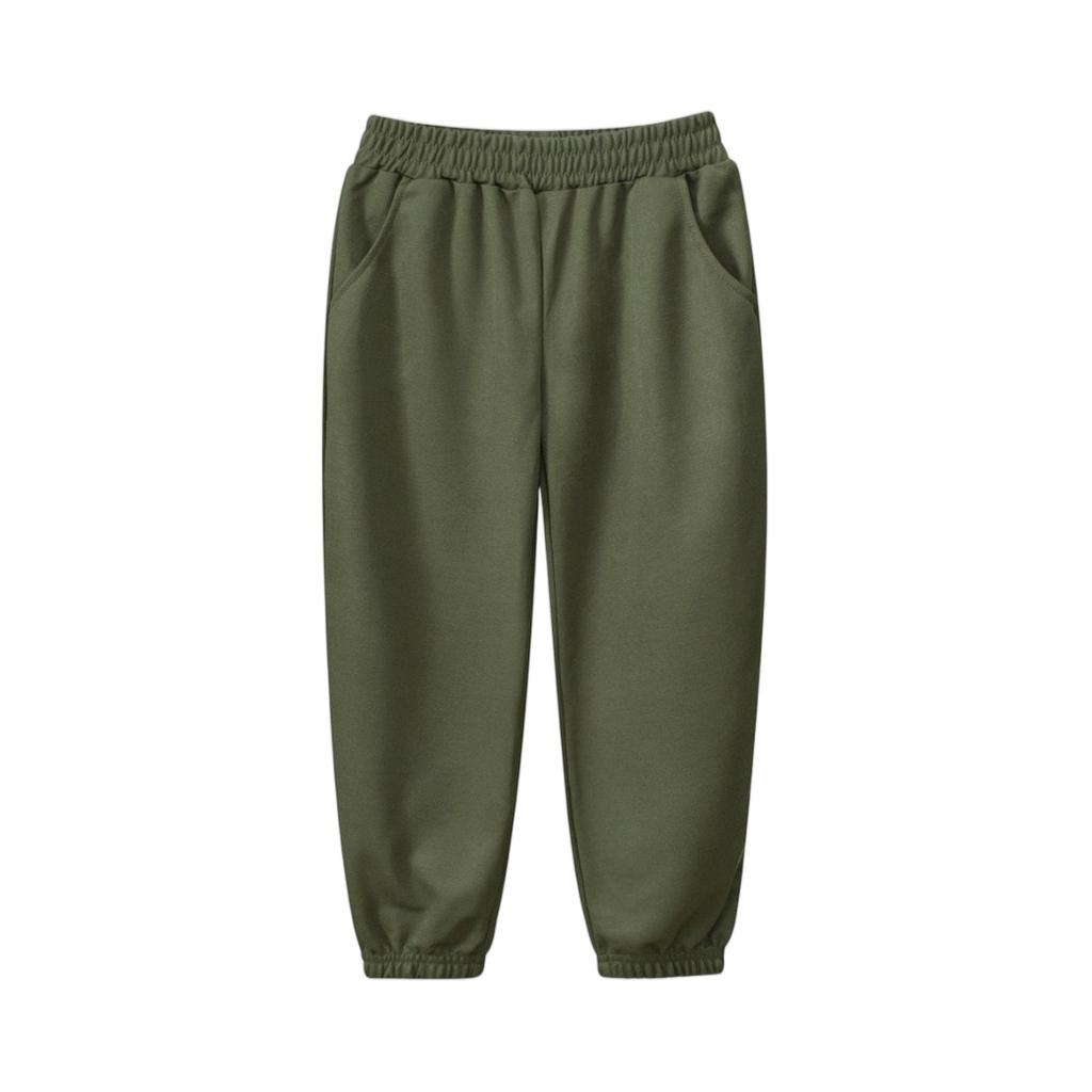 Kids' Casual Pants - Solid Color Sport Pants With Pockets