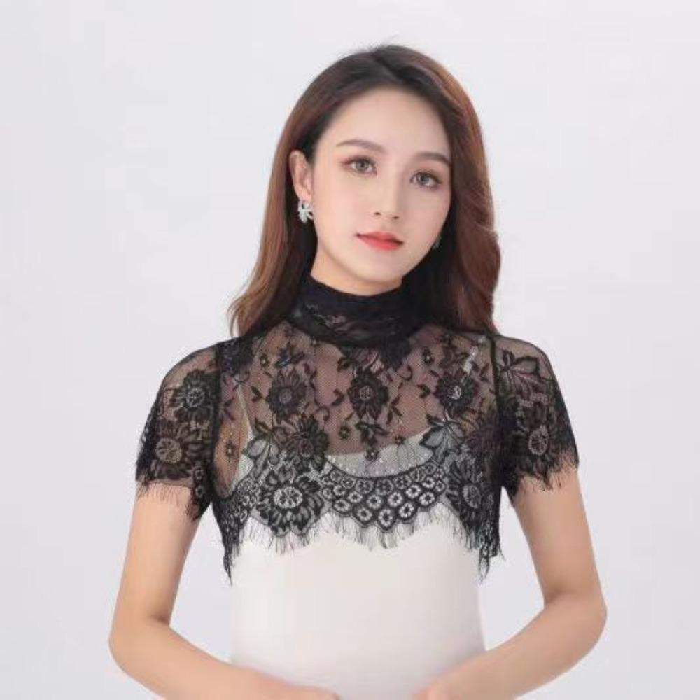 Detachable Detachable Fake Collar Scarf Shawl Decoration Lapel Top Lace False Collar Women Lady