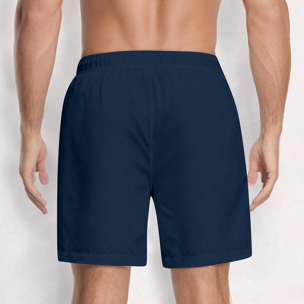 מכנסיים קצרים קז'ואל אלסטיים עם שרוך מותן לגברים