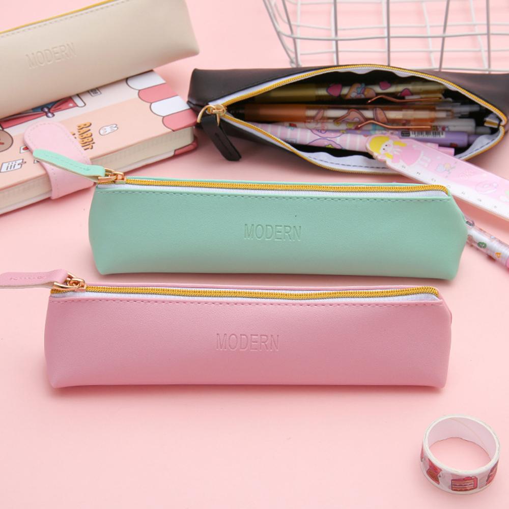 1Pc Pencil Pouch Small With Zipper Cute Office Pouch Bag Stationery Pouch