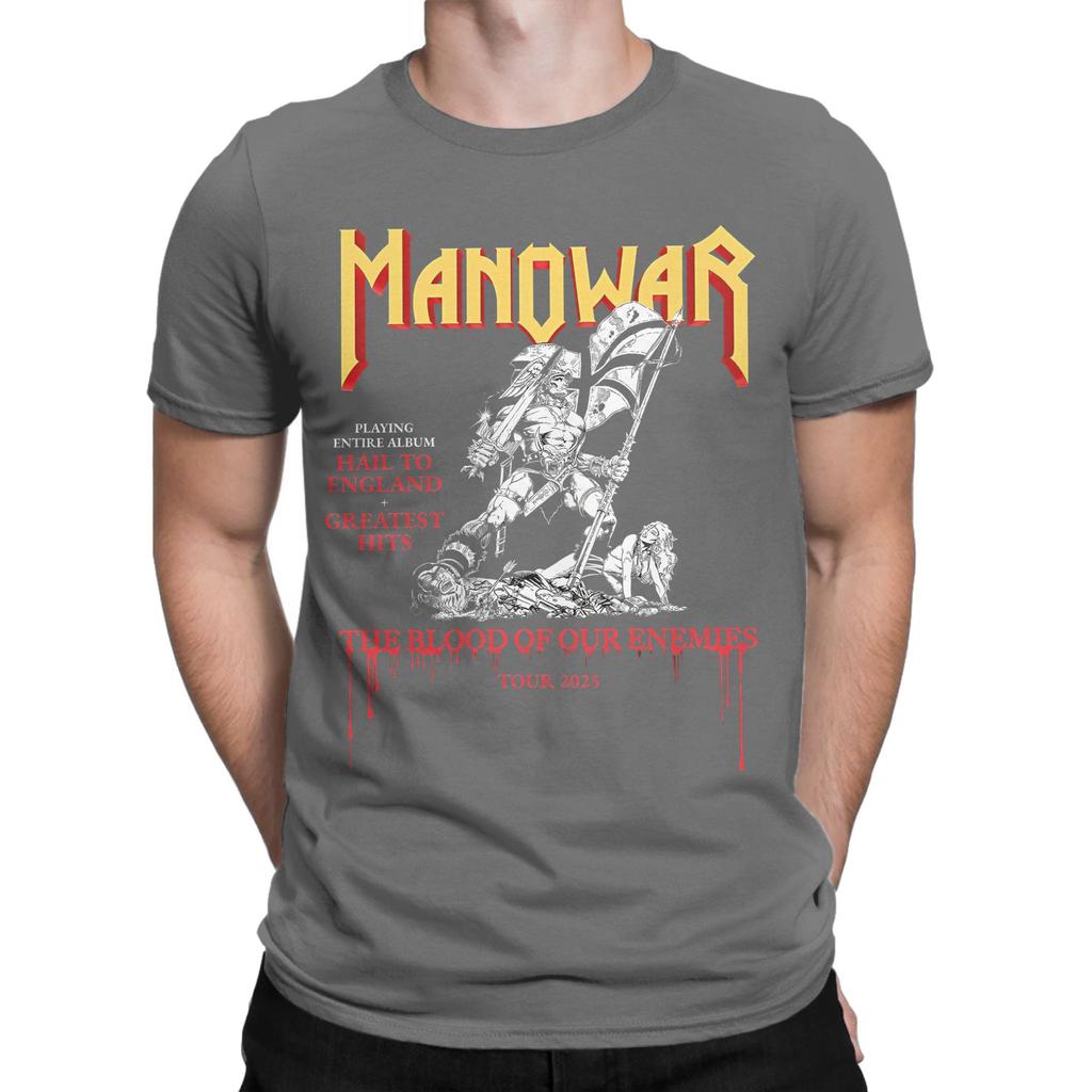 The Blood Of Our Enemies Manowar Tour 2025 Grafické potisky Pánská Dámská Bavlněná Trička Oblečení