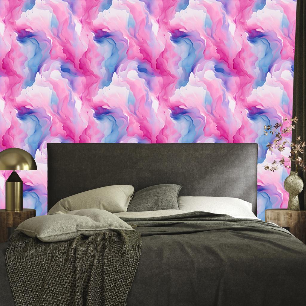 Wallpaper Pink and Purple Ink Powder Pink, Purple Background 50x1000
