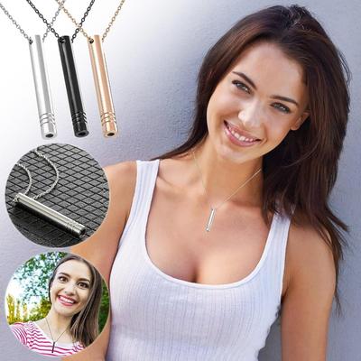 Collana Anapana, Collana con fischietto per l'ansia, Collana portatile per respirazione consapevole, Collana con fischietto per l'ansia per esercizi di respirazione abituale