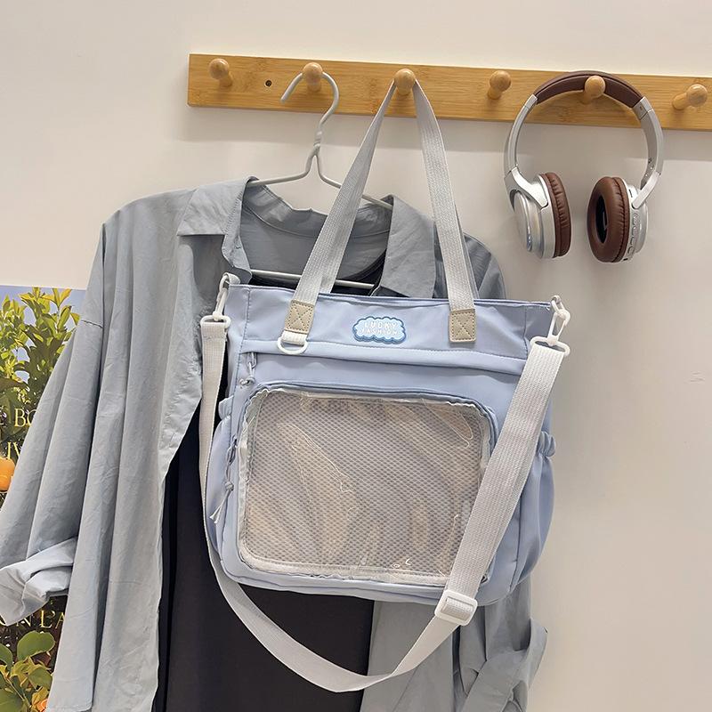 

Японская универсальная высококачественная сумка-мессенджер через плечо в студенческом стиле, сумка для мягкой девушки, студенческая косметичка, сумка для боли синий