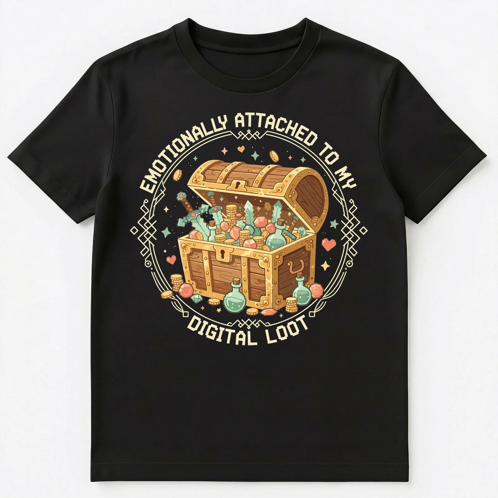 Gamer Enthusiast Epic Digital Loot Collection Gaming Unisex T-Shirt M
