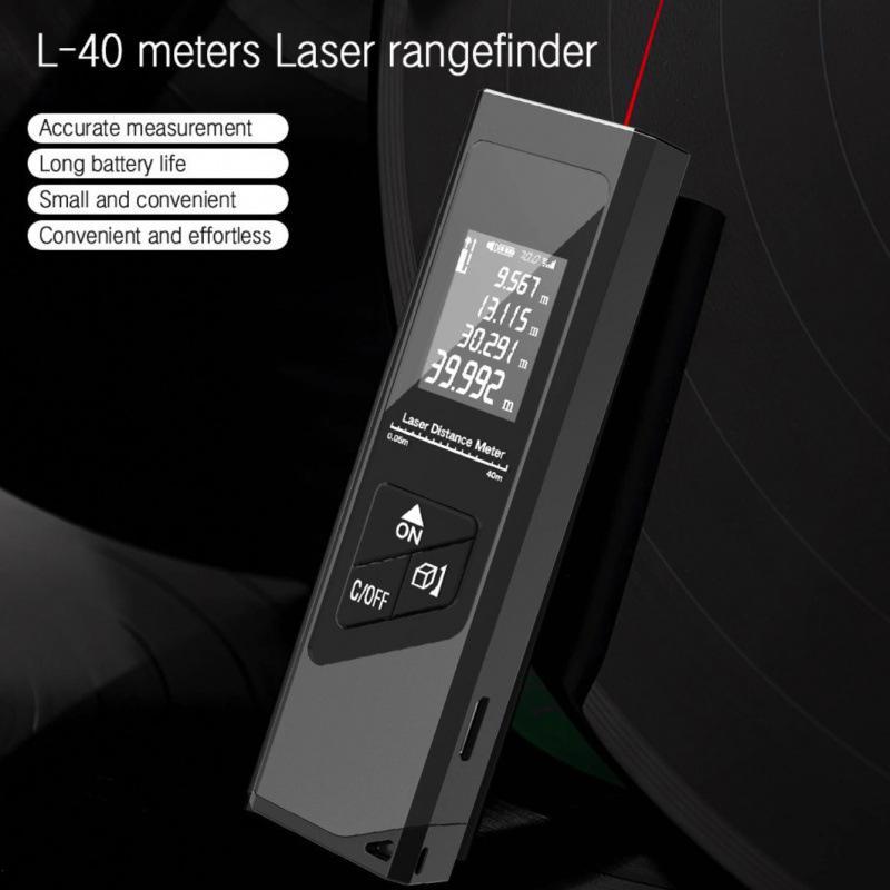 1Pcs Laser Rangefinder 40/60 Meters Portable Digital Laser Distance Meter High Precision For Construction Measurement Tool