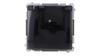 Simon Basic Socket Outlet with Earthing, with Current Transmitter, Ip44 (Module) Screw Terminals Transp. Flap Black Bmgz1Bz.01/49A