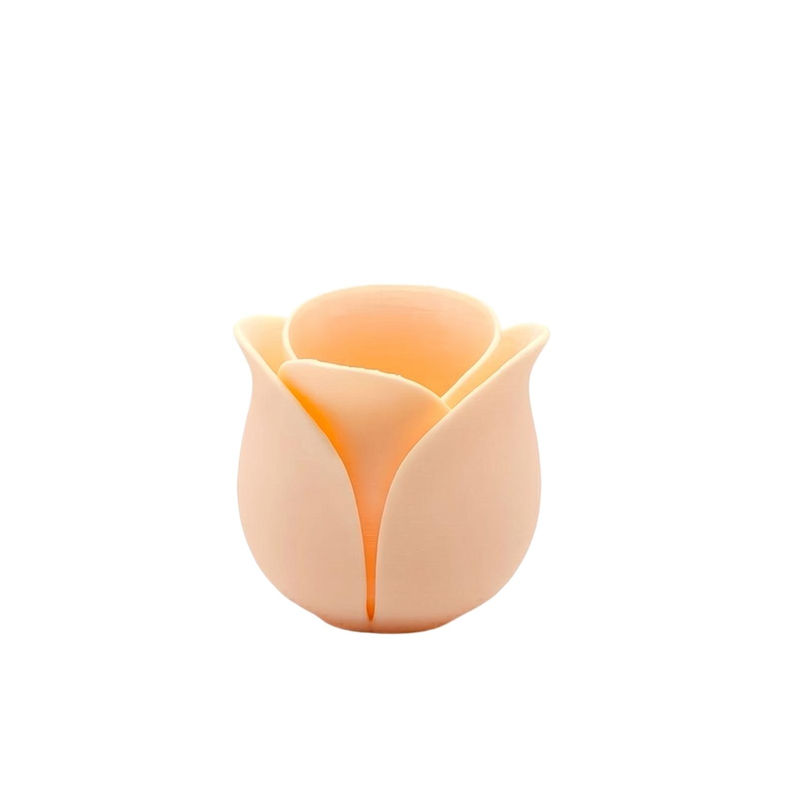 

Rose Shaped Small Flower Pot Succulent Plant Decorative Planter Resin Material Indoor Outdoor Use Suitable for Small Plants and Bonsai Display One Size
