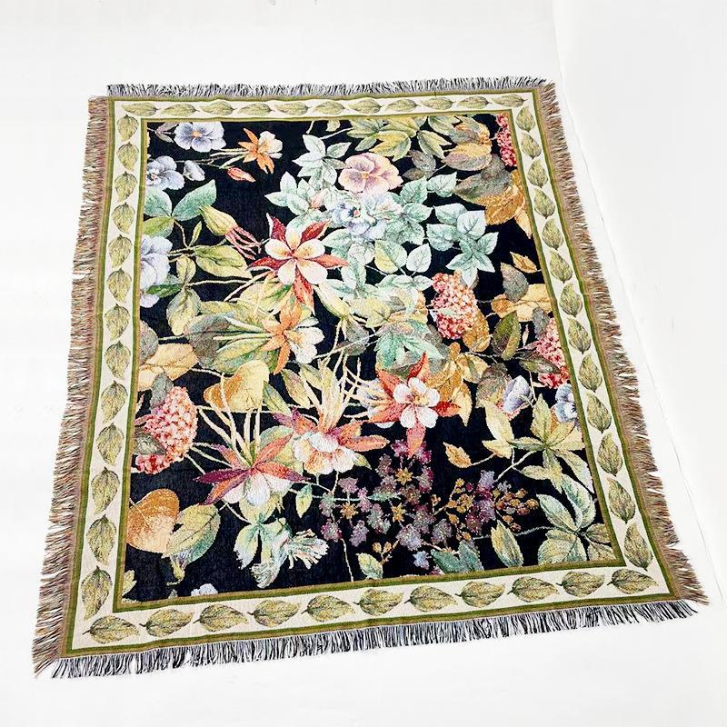 Camping Blanket, Moisture-proof Camping Mat, Jacquard Tapestry, Thread Blanket, All-season Universal Sofa Blanket