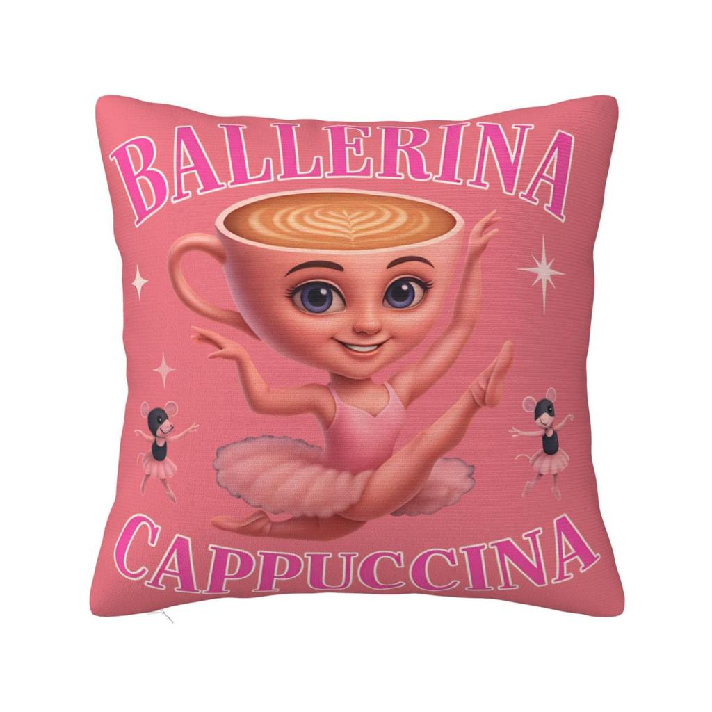 Brainrot Meme Italian Brain Rot Tung Tung Tung Sahu  Pillow Case Cushion Polyester Pillow Cover Morden For Sofa Car Home Decor