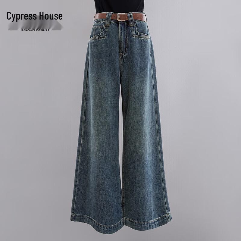 

Women s High Waist Wide Leg Washed Jeans L