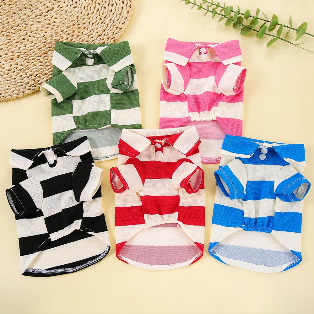 Camisa Polo para Perro Ropa para Perros Verano Ropa Informal para Perros Pequeños Grandes Gatos Camiseta Chihuahua Pug Disfraces Yorkshire Camisas