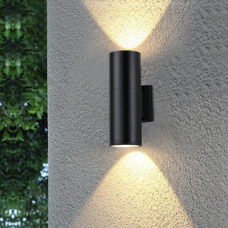 LED Outdoor Waterproof Double Head Wall Light for Balcony, Courtyard, or Villa - Up/Down Spotlight & Wall Washer