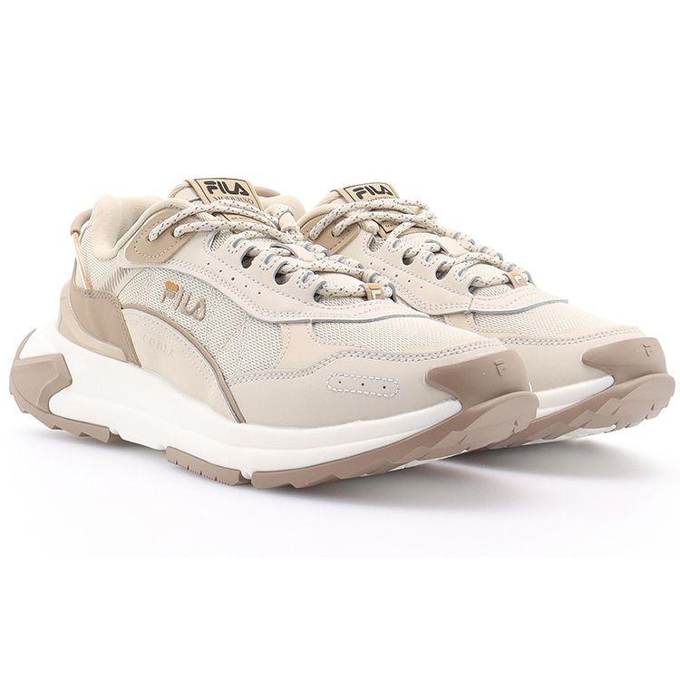 Fila Fashion Sneakers Corsa Round Toe Low Top Running Shoes Men Sneakers Oatmeal F12M144161FOG