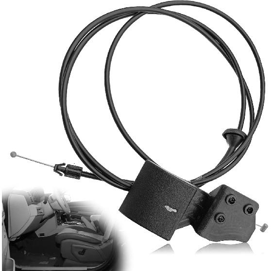 Hood Release Cable with Handle Compatible with 2005-2010 Jeep Grand Cherokee 2006-2010 Commander Replaces 55394495AB 55394495AA 55394495AC 55394495AD