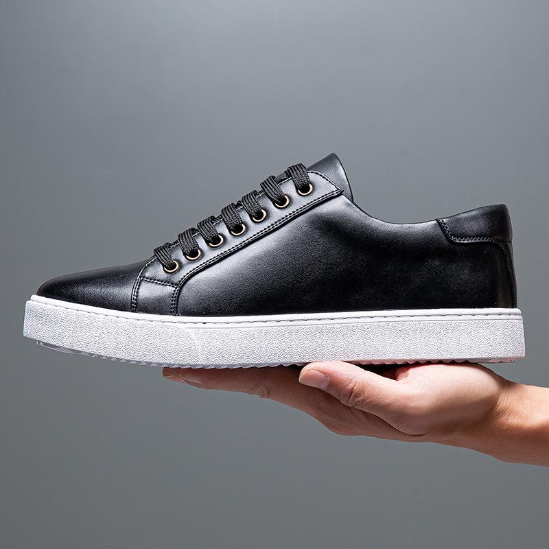 Extra large size men's shoes spring 2025 new trend board shoes British style color polishing casual shoes soft sole white shoes men