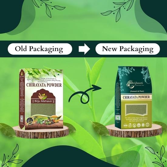 Brijbooti Chirayata Powder 400 Gm - chirata - Kirayata- Kalmegh | Bitterstick Powder| Pure & Natural