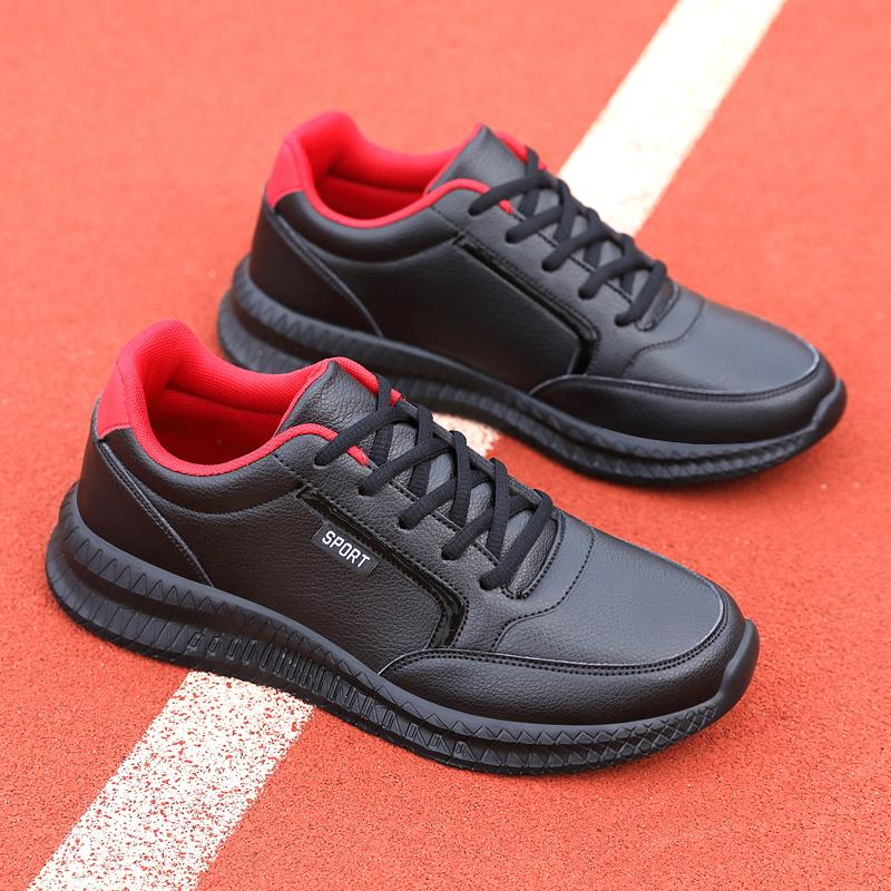 Men Shoes Spring Autumn Waterproof Walking Sneakers Leisure Male Sports Shoes Non Slip Footwear Tennis for Men Winter Black 48
