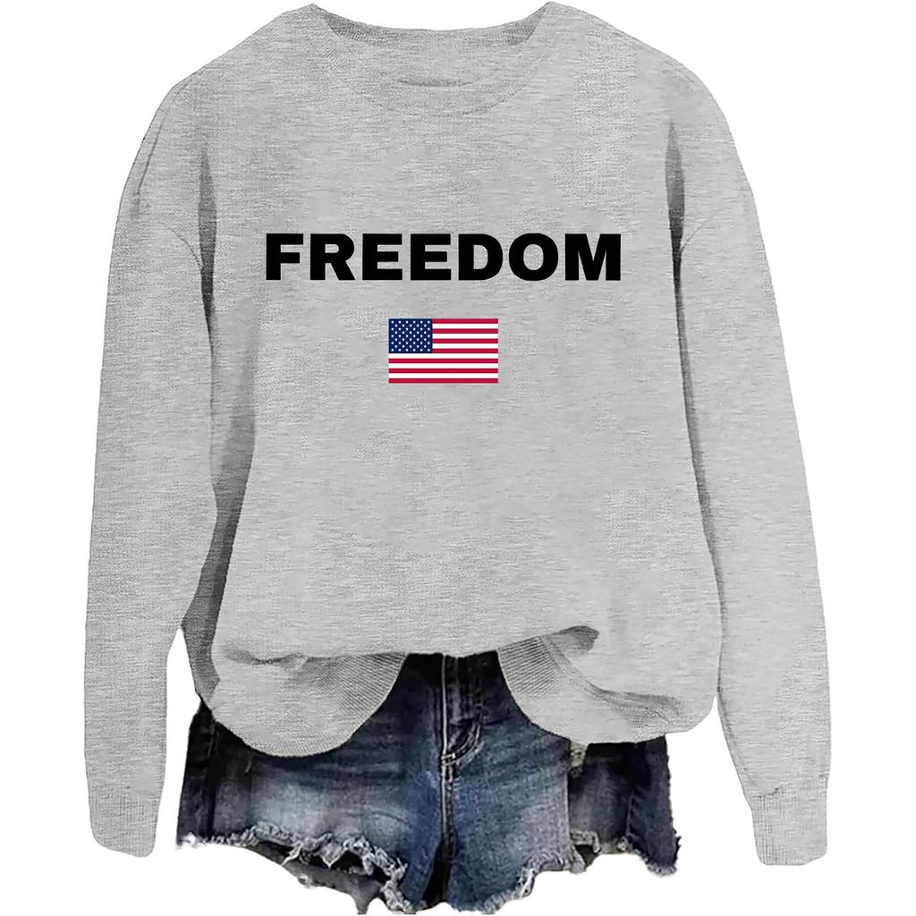 Women's Fashionable And Casual Long Sleeved Printed Round Neck Sportswear Pullover, Slim Fit T-shirt Top